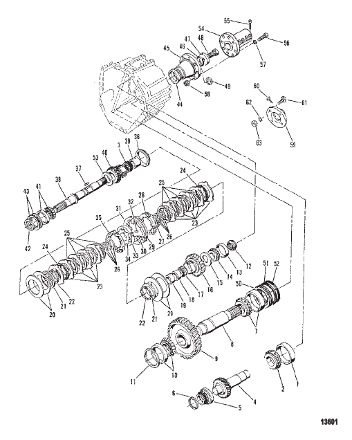 Transmission (8 Degree Down) (Internal Component) Continued