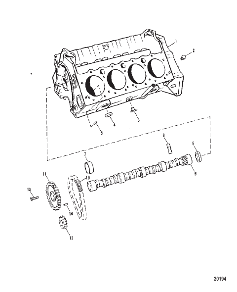 Cylinder Block and Camshaft