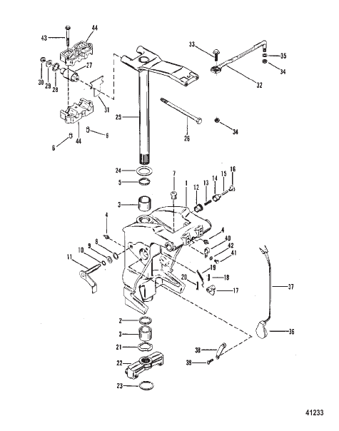 SWIVEL BRACKET AND STEERING ARM