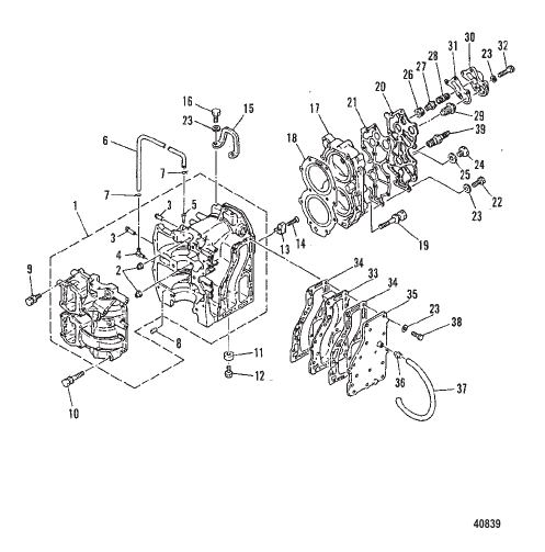 CRANKCASE AND CYLINDER HEAD