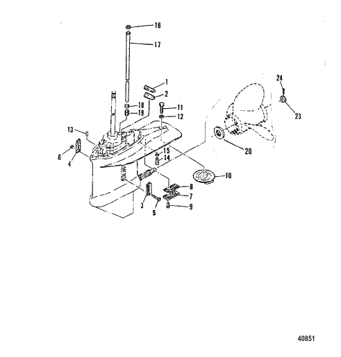 LOWER GEAR HOUSING ASSEMBLY