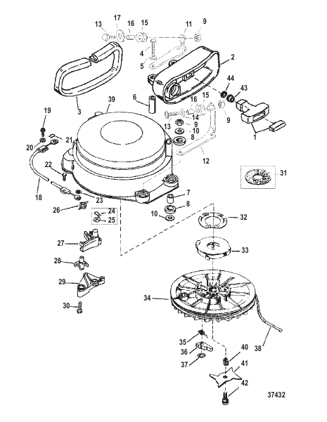 STARTER ASSEMBLY (MANUAL)