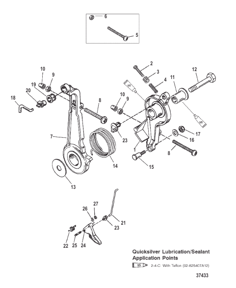 THROTTLE LEVER AND LINKAGE