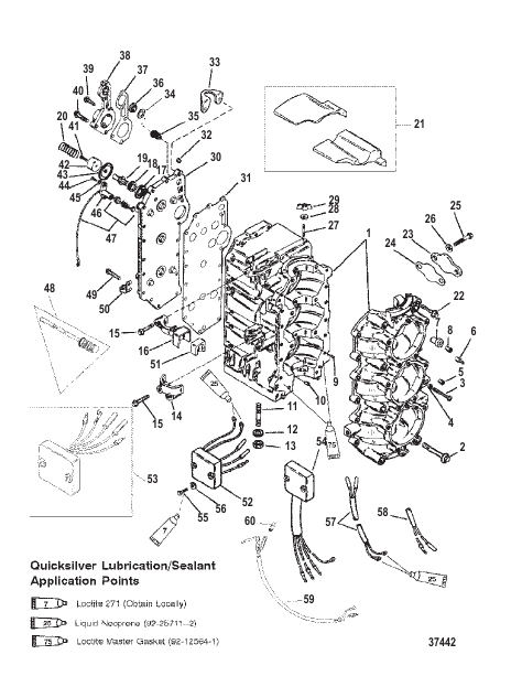 CYLINDER BLOCK (USA-S/N-0G127500/BEL-9836633 and UP)