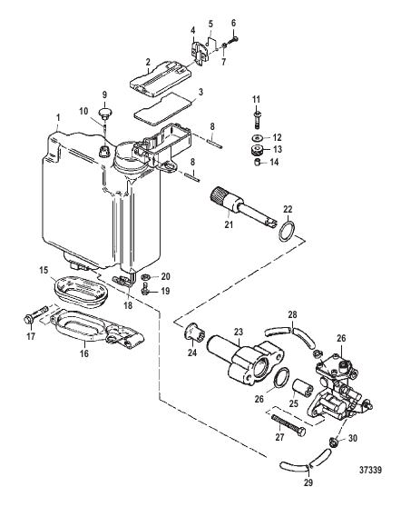 OIL INJECTION (S/N-USA-0G301750/BEL-9885504 & BELOW)