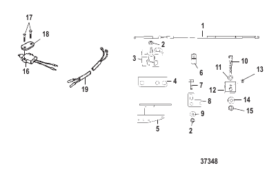 TILLER HANDLE ADAPTOR KIT (JET 65)