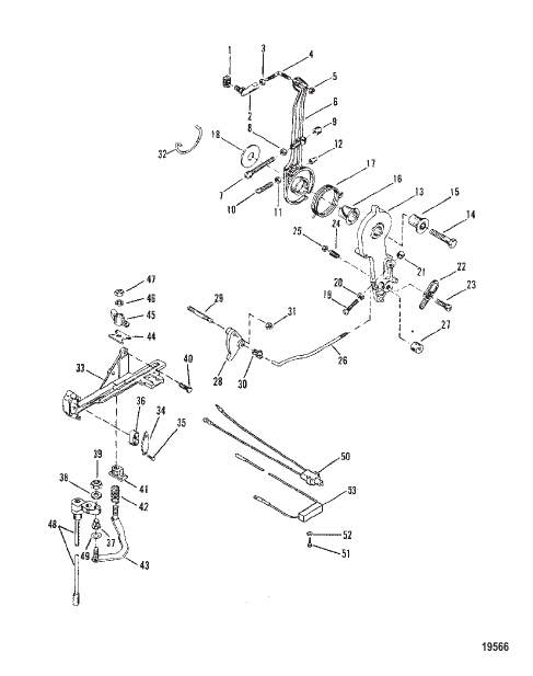 Throttle Lever and Shift Shaft