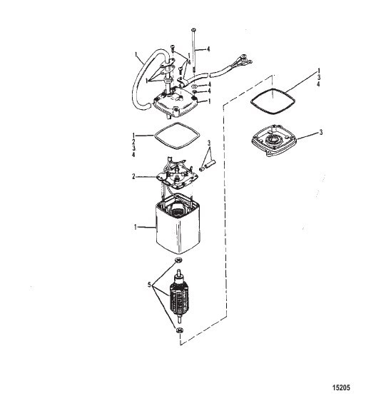 Power Trim Motor (Use With Design II Power Trim System)