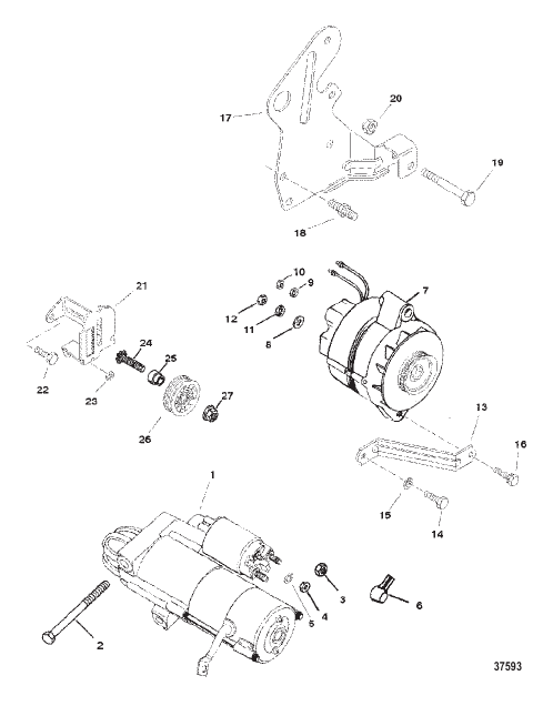STARTER MOTOR AND ALTERNATOR