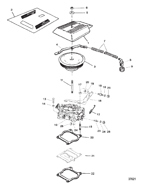 CARBURETOR/THROTTLE LINKAGE (4 BARREL)