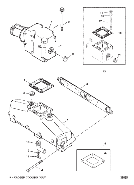 EXHAUST MANIFOLD AND CAST IRON EXHAUST ELBOW