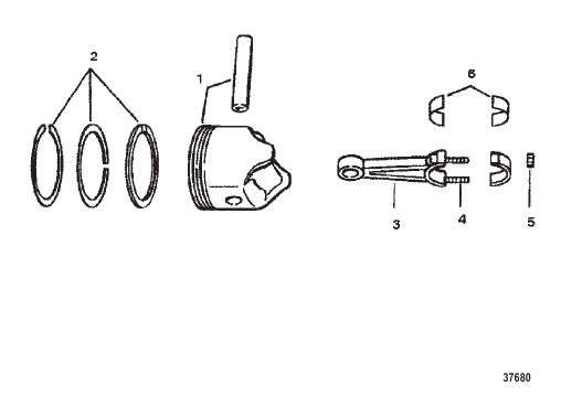 PISTONS AND CONNECTING RODS