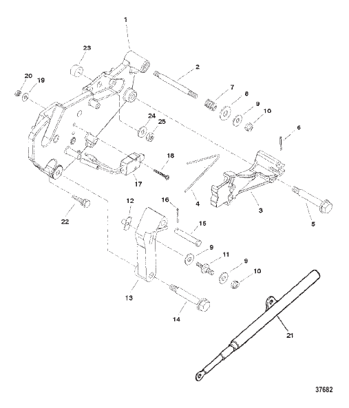 SHIFT BRACKET (ALPHA ENGINES)