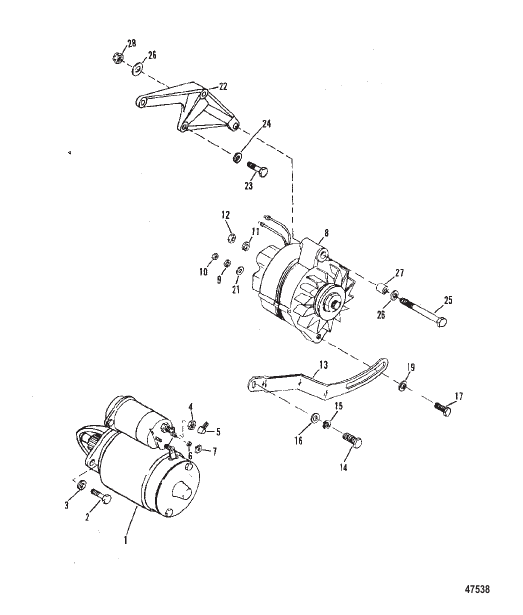 STARTER MOTOR AND ALTERNATOR