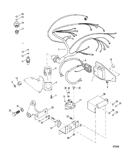 WIRING HARNESS AND ELECTRICAL COMPONENTS