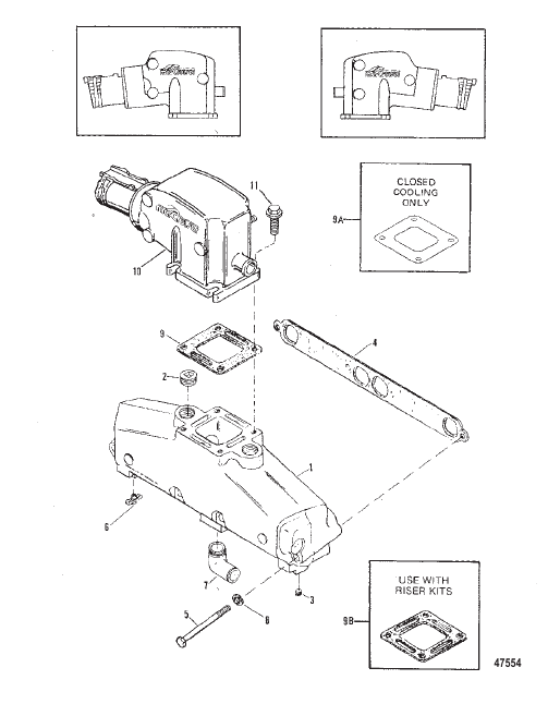EXHAUST MANIFOLD AND EXHAUST ELBOW