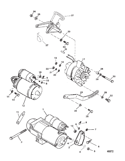 STARTER AND ALTERNATOR