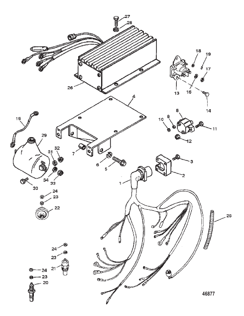 WIRING HARNESS AND ELECTRICAL COMPONENTS