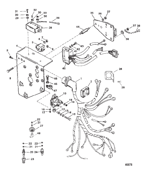 WIRING HARNESS AND ELECTRICAL COMPONENTS