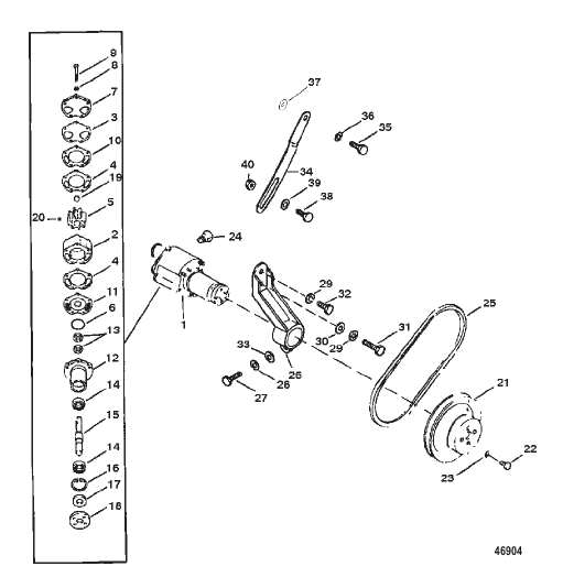 SEA WATER PUMP ASSEMBLY