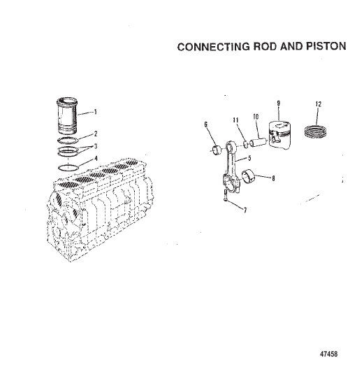 CONNECTING ROD AND PISTON