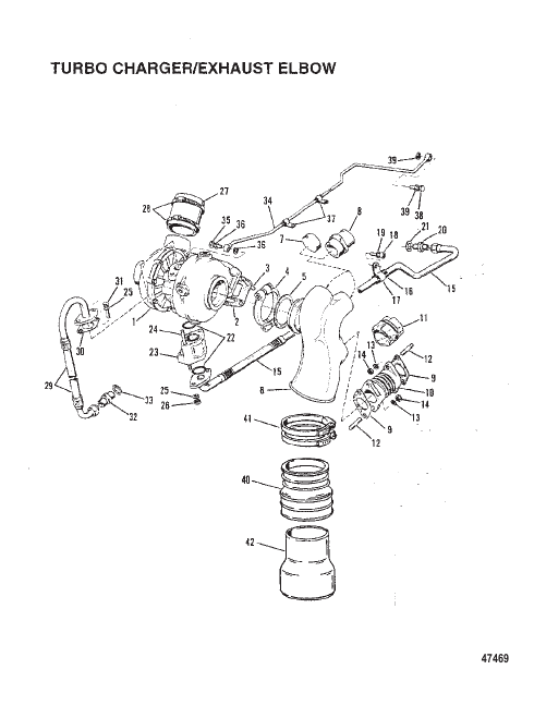 TURBO CHARGER/EXHAUST ELBOW (INBOARD)