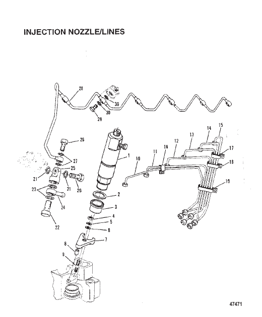 INJECTION NOZZLE/LINES