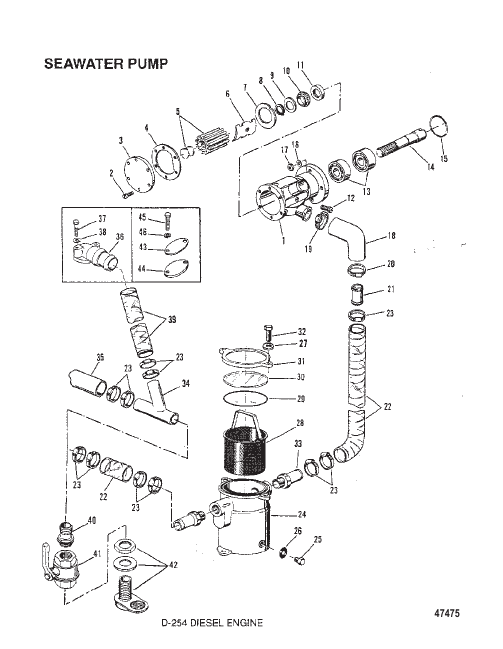SEAWATER PUMP (STERN DRIVE)