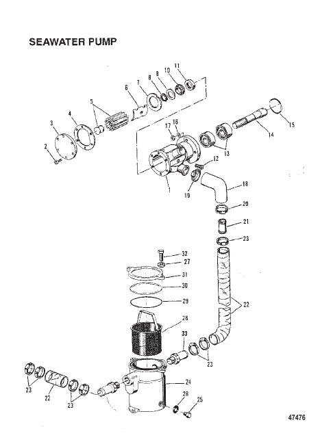 SEAWATER PUMP (INBOARD)