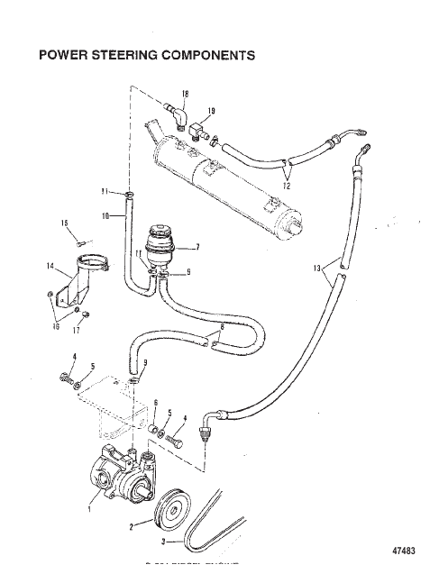 POWER STEERING COMPONENTS (STERN DRIVE)