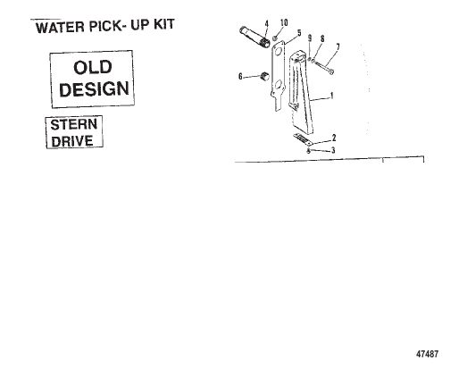 WATER PICK-UP KIT (OLD DESIGN) (STERN DRIVE)