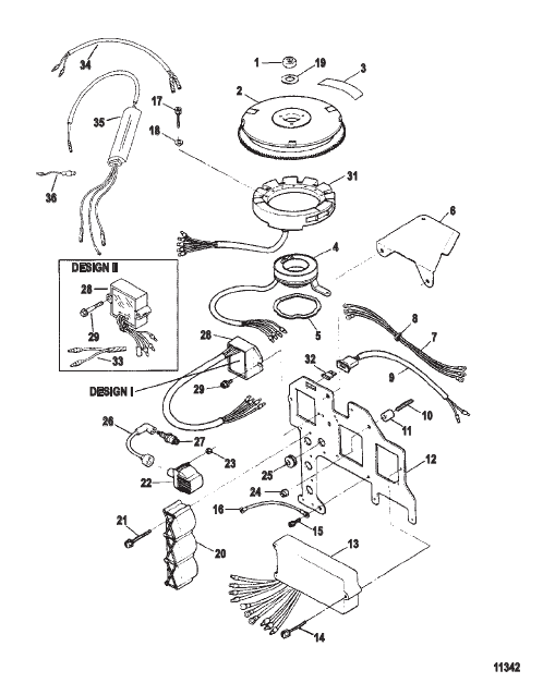 Ignition Components (Ser. #'s 0E033711 Thru 0E066619)