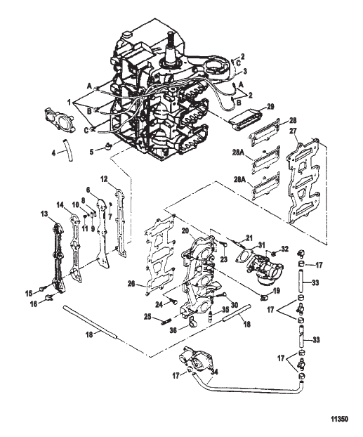 Intake And Fuel Recirc (Ser #'s 0E023150 Thru 0E066619)