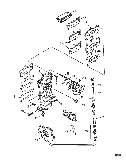 Intake Manifold (Serial # 0E066620 Thru 0E095087)