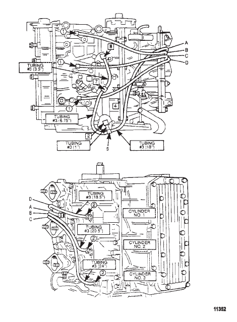 Fuel Recirc System (Ser #'s 0E066620 Thru 0E095087)