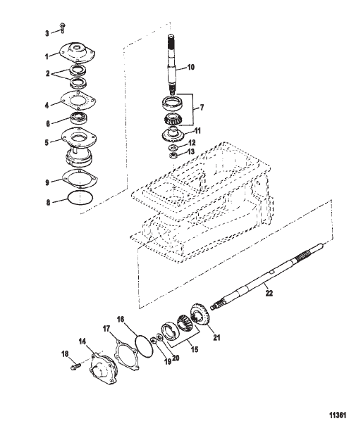 Pinion And Impeller Shaft (Threaded Drive)