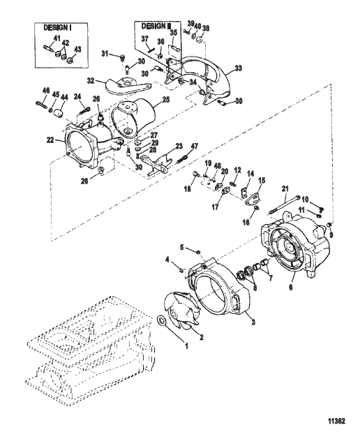 Nozzle/Rudder Components (Threaded Drive