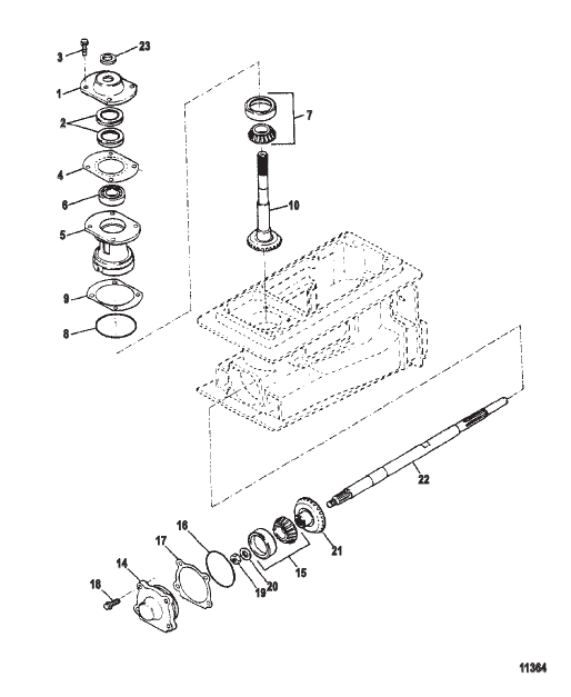 Pinion And Impeller Shaft (Splined Drive)