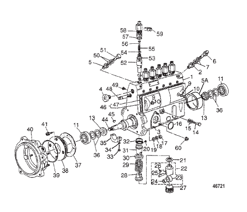 BODY ASSEMBLY FUEL INJECTION PUMP