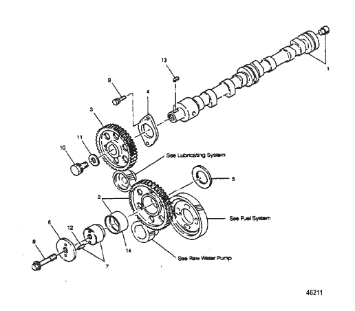 CAMSHAFT AND IDLER GEAR