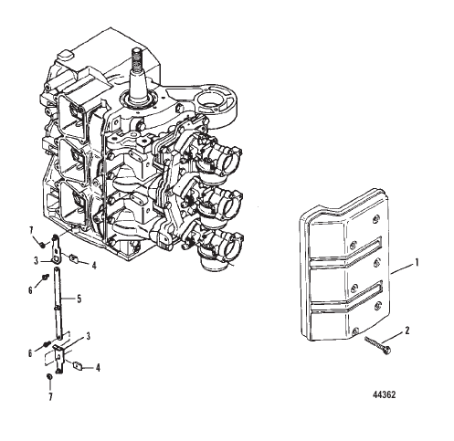 Intake Cover/Throttle Linkage