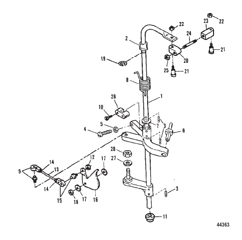 Towershaft and Throttle Linkage