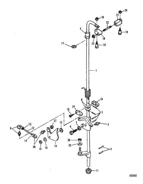 Towershaft and Throttle Linkage