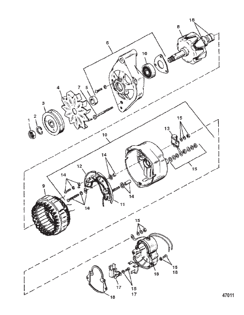 ALTERNATOR (MANDO #AR-150)