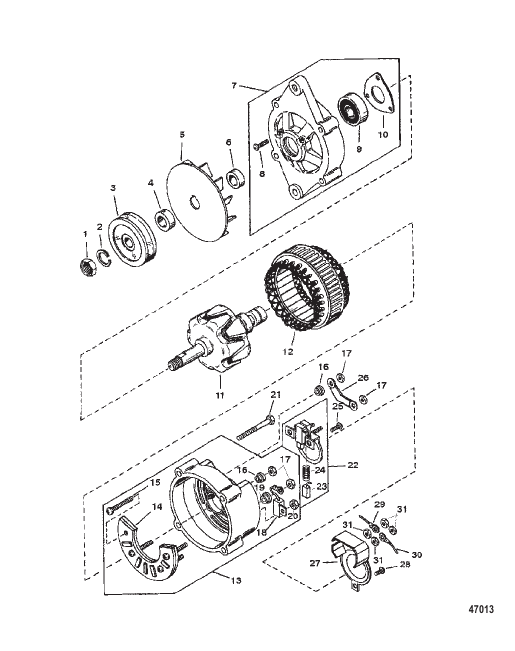 ALTERNATOR (MANDO #AC155603)