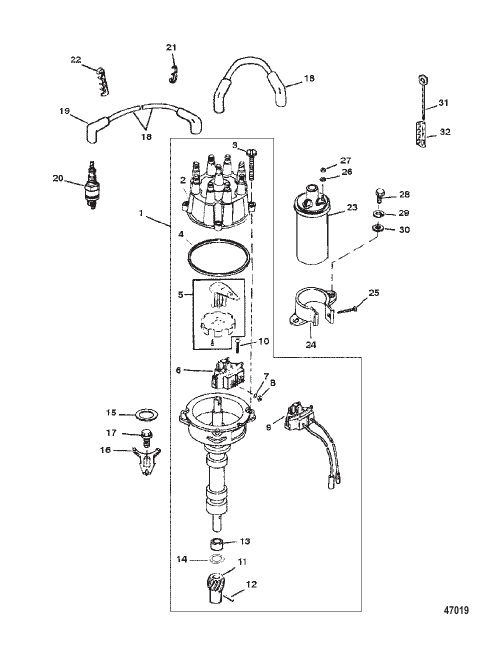 DISTRIBUTOR AND IGNITION COMPONENTS