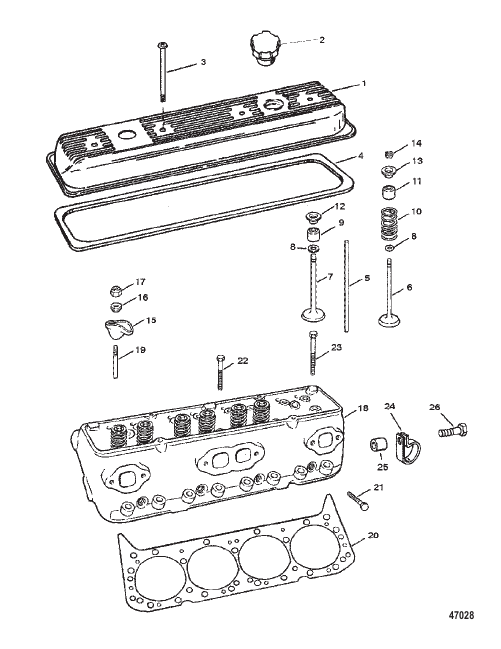 CYLINDER HEAD AND ROCKER COVER