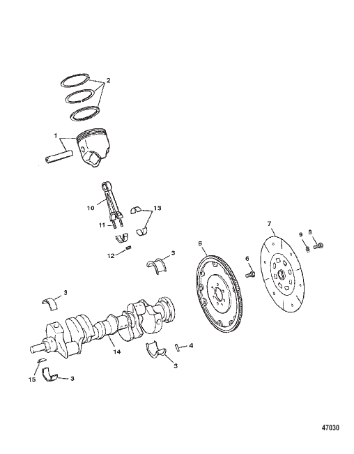CRANKSHAFT PISTONS AND CONN. RODS