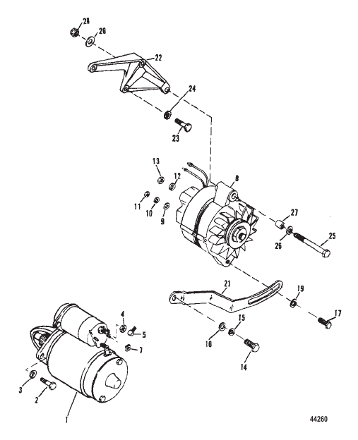 STARTER AND ALTERNATOR