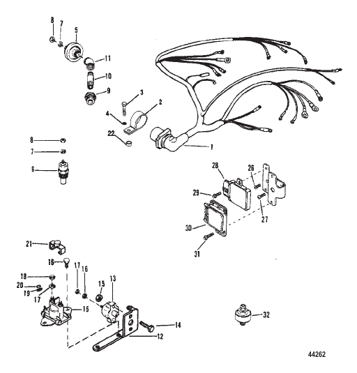 WIRING HARNESS & ELECTRICAL COMPONENTS (THUNDERBOLT V IGN.)